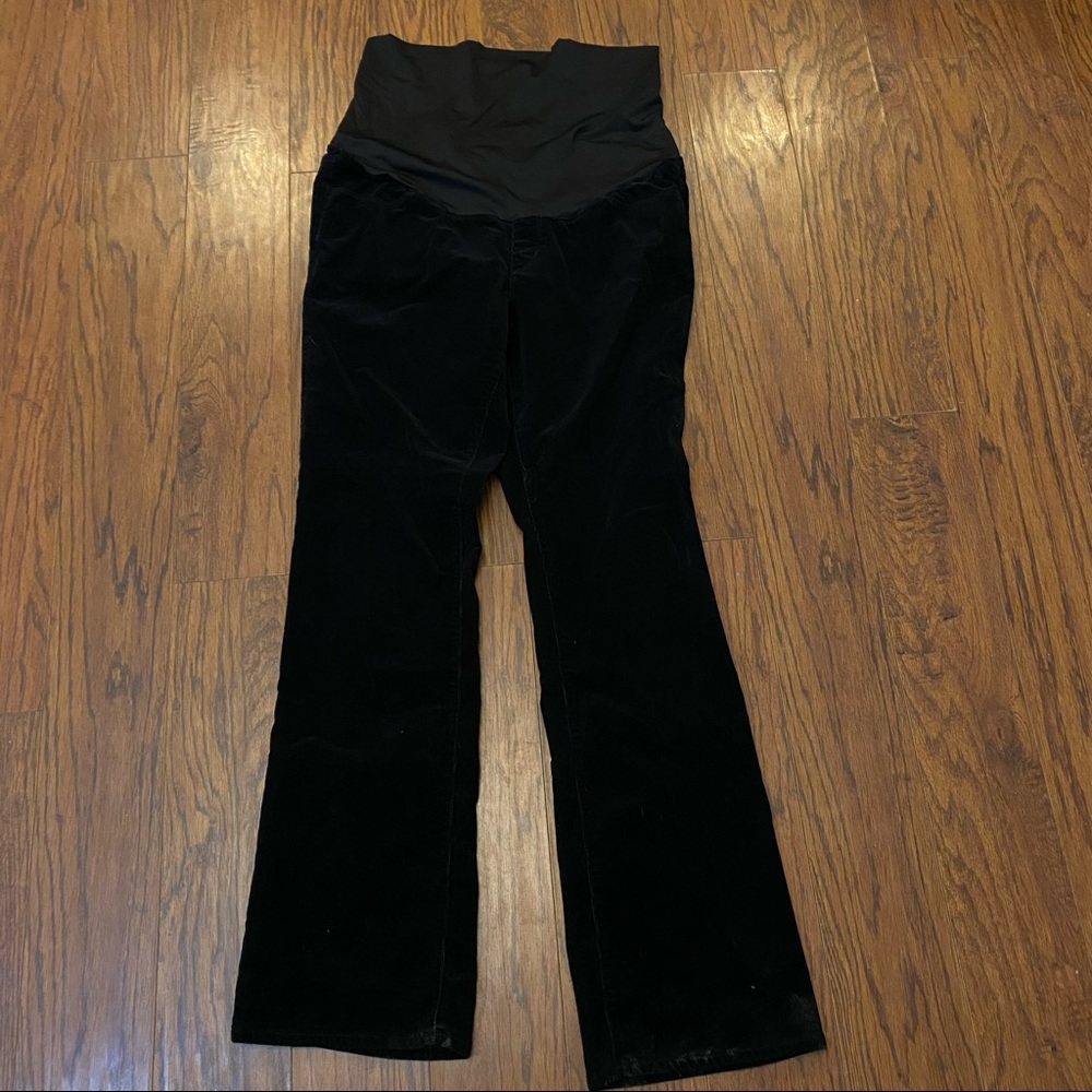 The Loft Size 14 Maternity Black Corduroy Pants